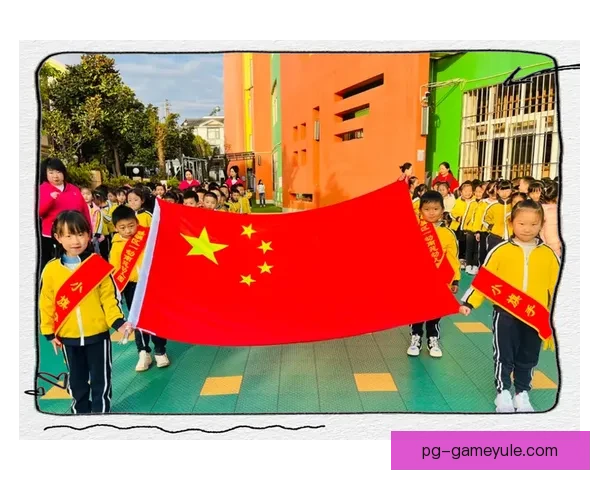 国旗升起时梦想正闪耀在心中的